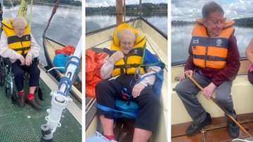 Pytchley Court care home resident enjoys sailing trip